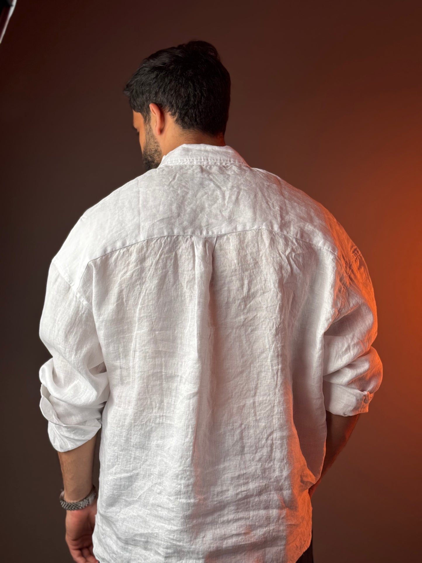 OVERSIZED 100% LINEN SHIRT