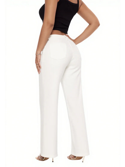 Mid-Low Rise Wide Leg Jeans