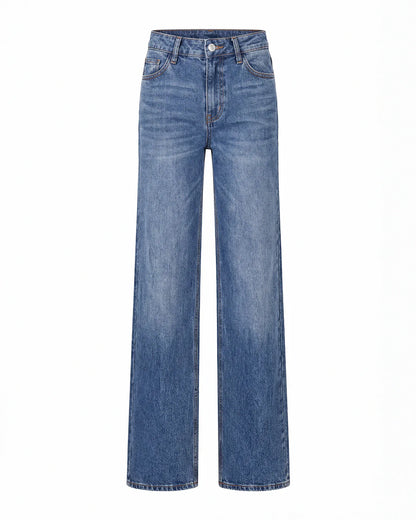 Mid-Low Rise Wide Leg Jeans