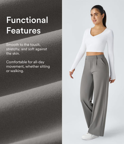 EVON™ High Waisted Straight Leg Quick Dry Workout Pants