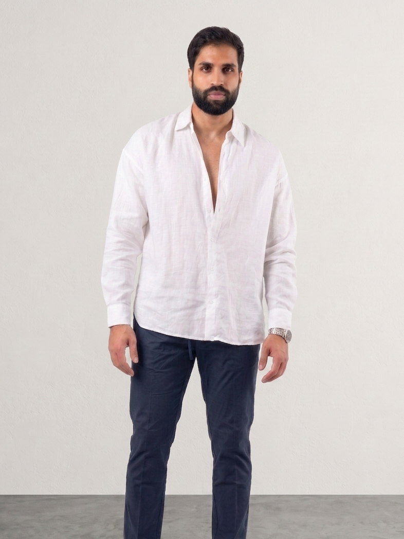OVERSIZED  100% LINEN SHIRT