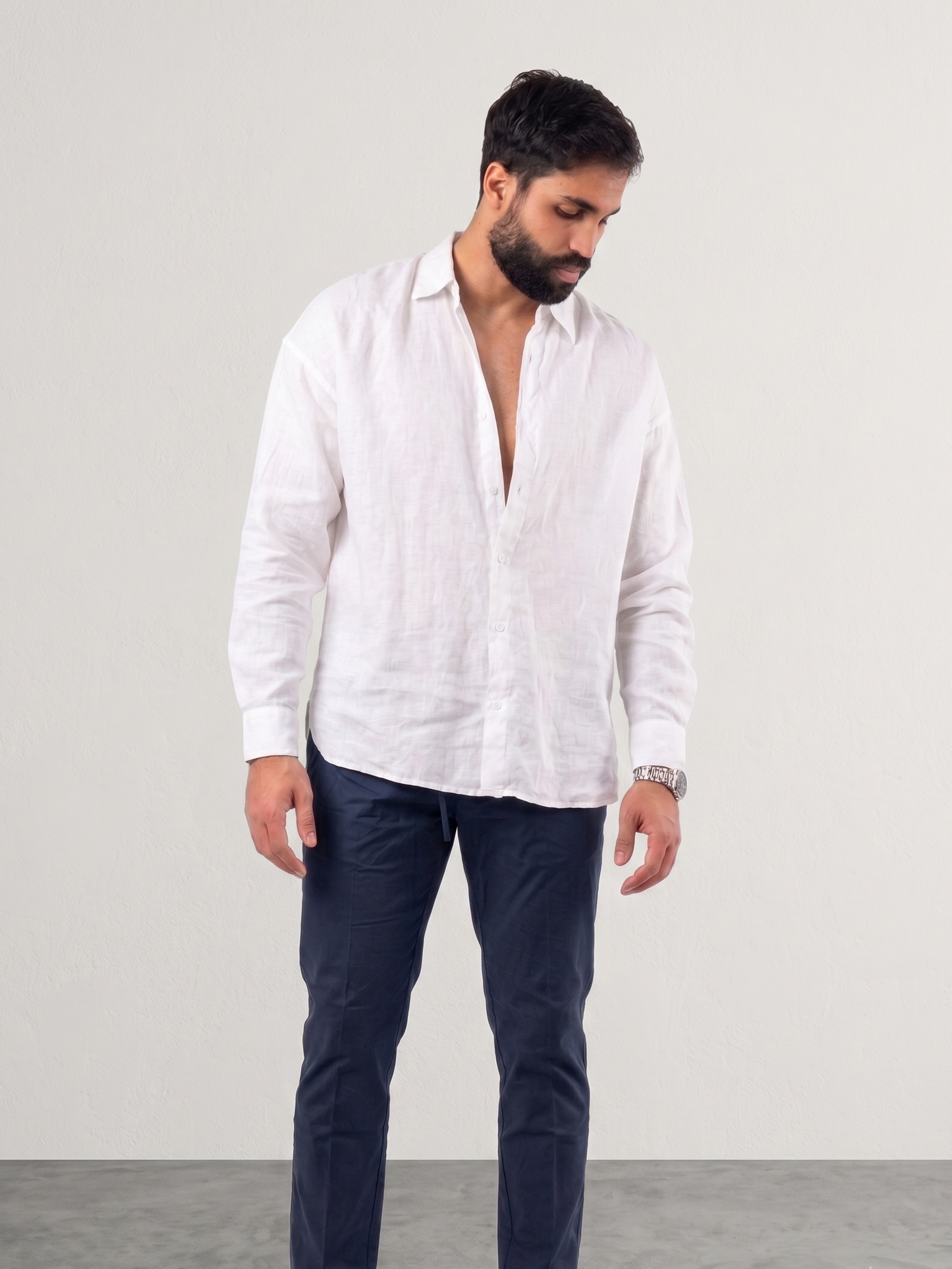 OVERSIZED  100% LINEN SHIRT