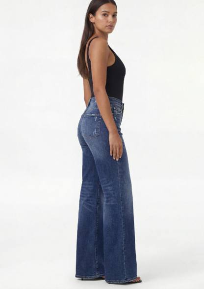 Mid-Low Rise Wide Leg Jeans